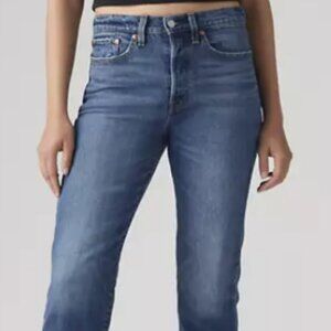 Wedgie Straight Ankle Women's Jeans 28 Dark Wash Button Fly